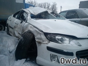 Битый автомобиль Peugeot 407