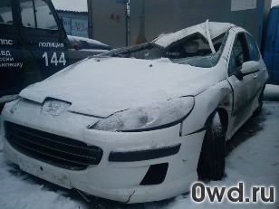 Битый автомобиль Peugeot 407